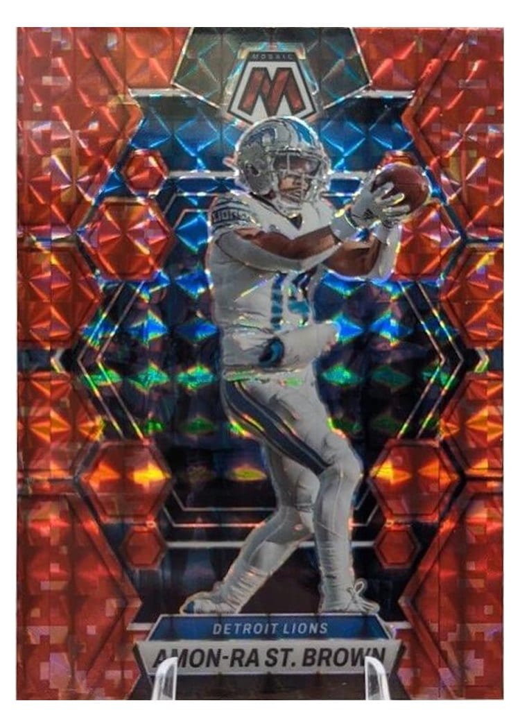 2023 Panini Mosaic Base Set Amon-Ra St. Brown #186 card