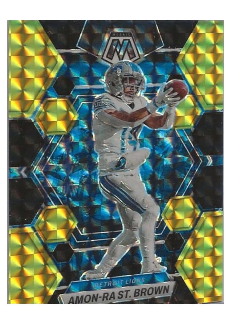 2023 Panini Mosaic Base Set Amon-Ra St. Brown #186 card