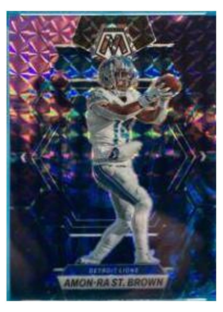 2023 Panini Mosaic Base Set Amon-Ra St. Brown #186 card