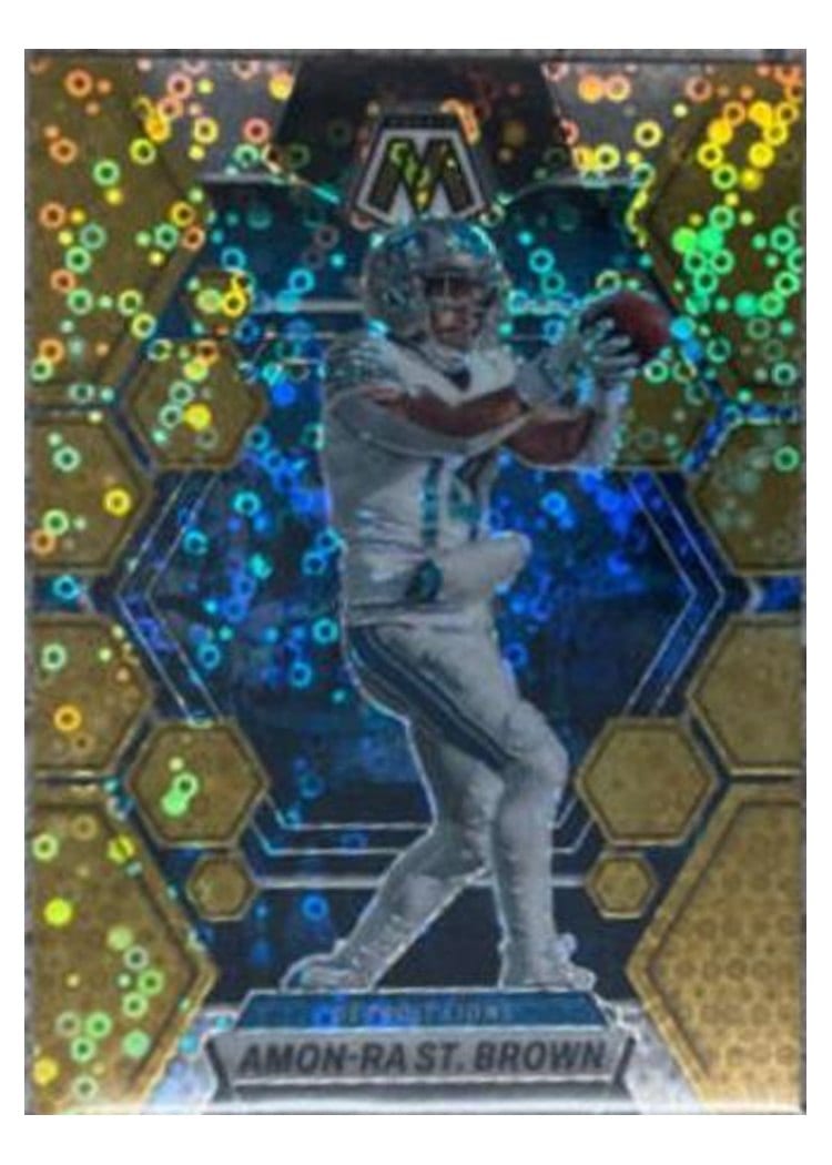 2023 Panini Mosaic Base Set Amon-Ra St. Brown #186 card