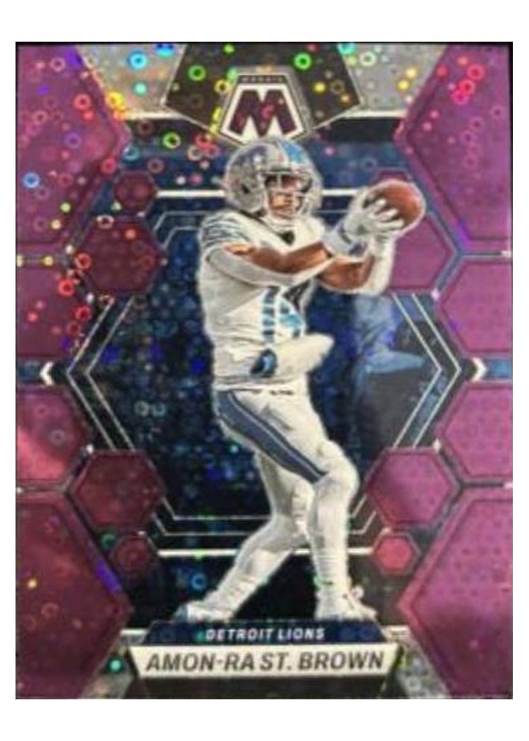 2023 Panini Mosaic Base Set Amon-Ra St. Brown #186 card