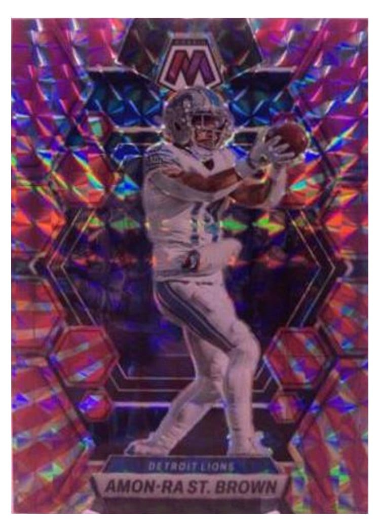 2023 Panini Mosaic Base Set Amon-Ra St. Brown #186 card