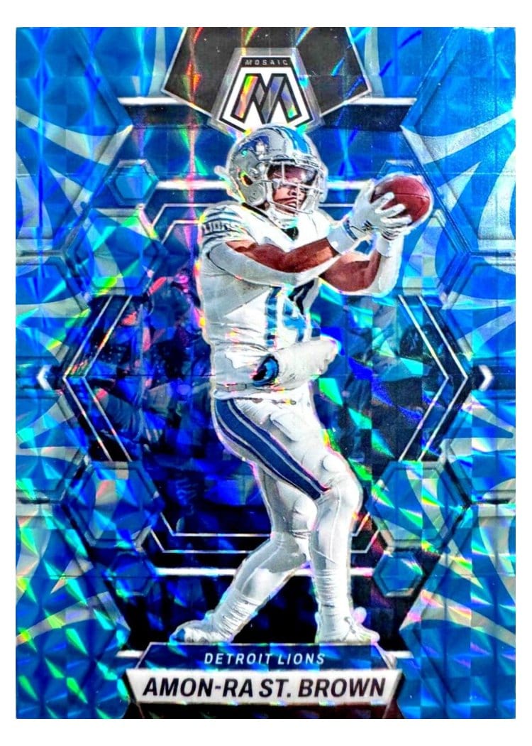 2023 Panini Mosaic Base Set Amon-Ra St. Brown #186 card