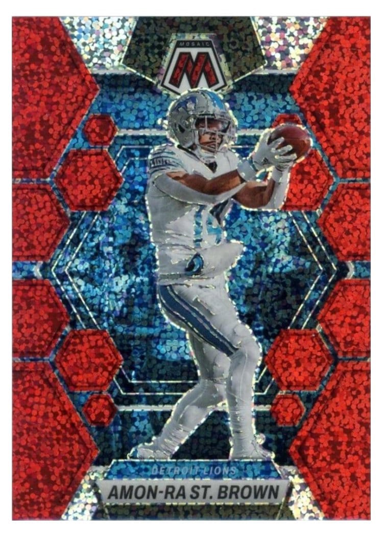 2023 Panini Mosaic Base Set Amon-Ra St. Brown #186 card