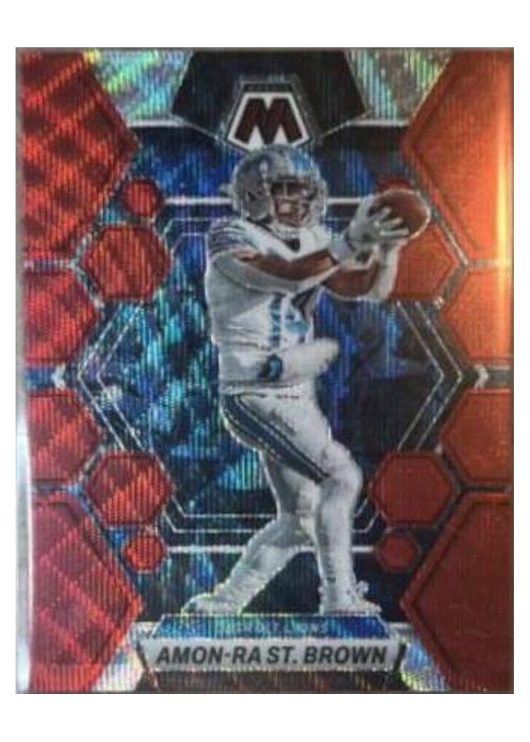 2023 Panini Mosaic Base Set Amon-Ra St. Brown #186 card
