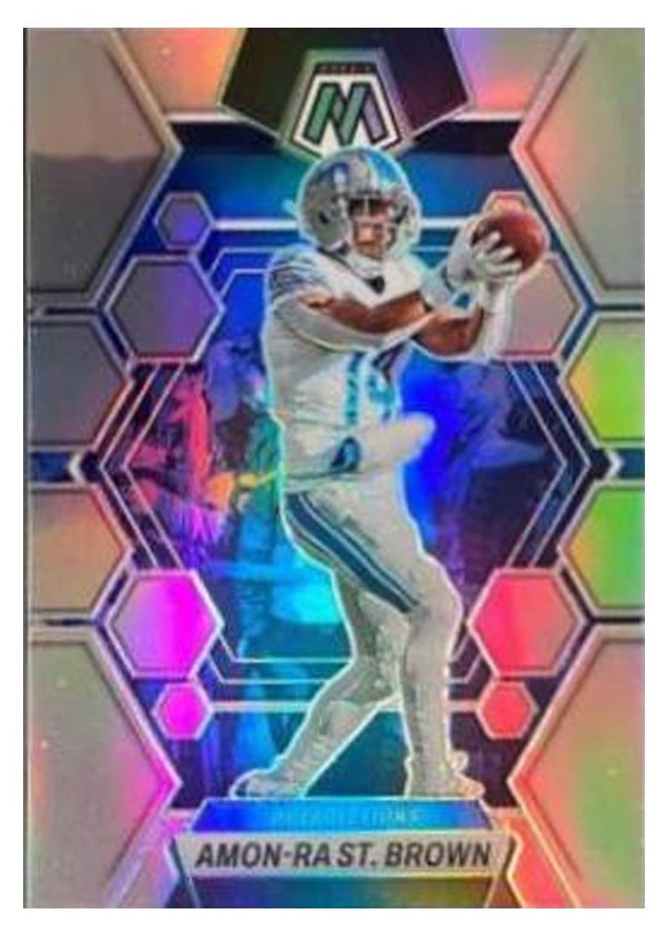 2023 Panini Mosaic Base Set Amon-Ra St. Brown #186 card