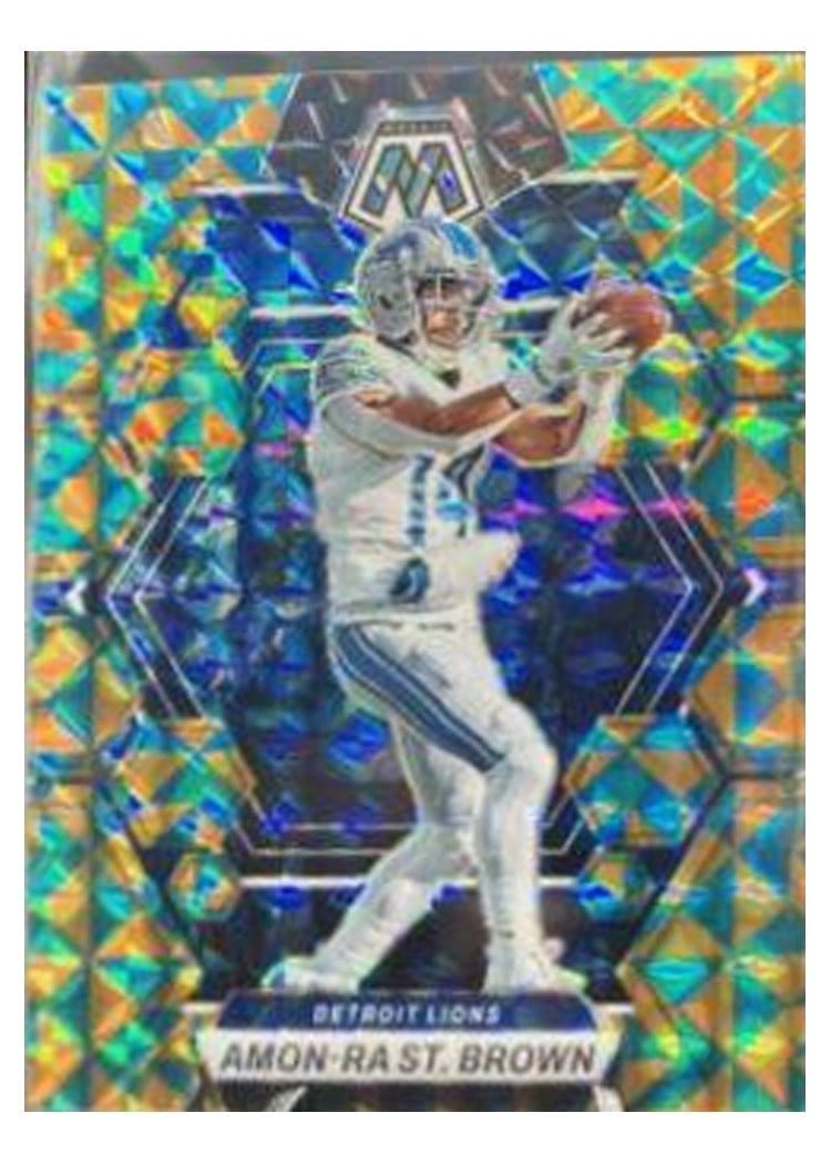 2023 Panini Mosaic Base Set Amon-Ra St. Brown #186 card