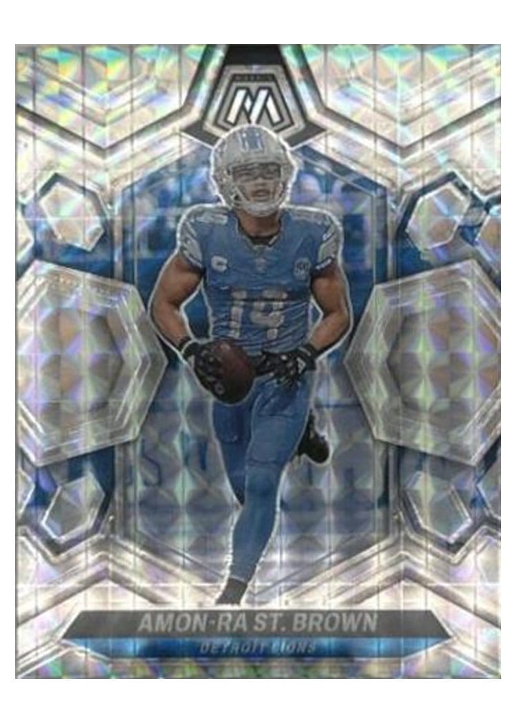 2024 Panini Mosaic Base Set Amon-Ra St. Brown #74 card