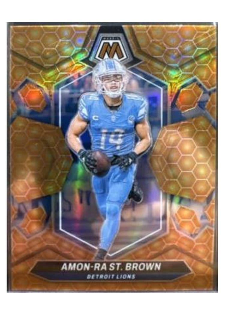 2024 Panini Mosaic Base Set Amon-Ra St. Brown #74 card