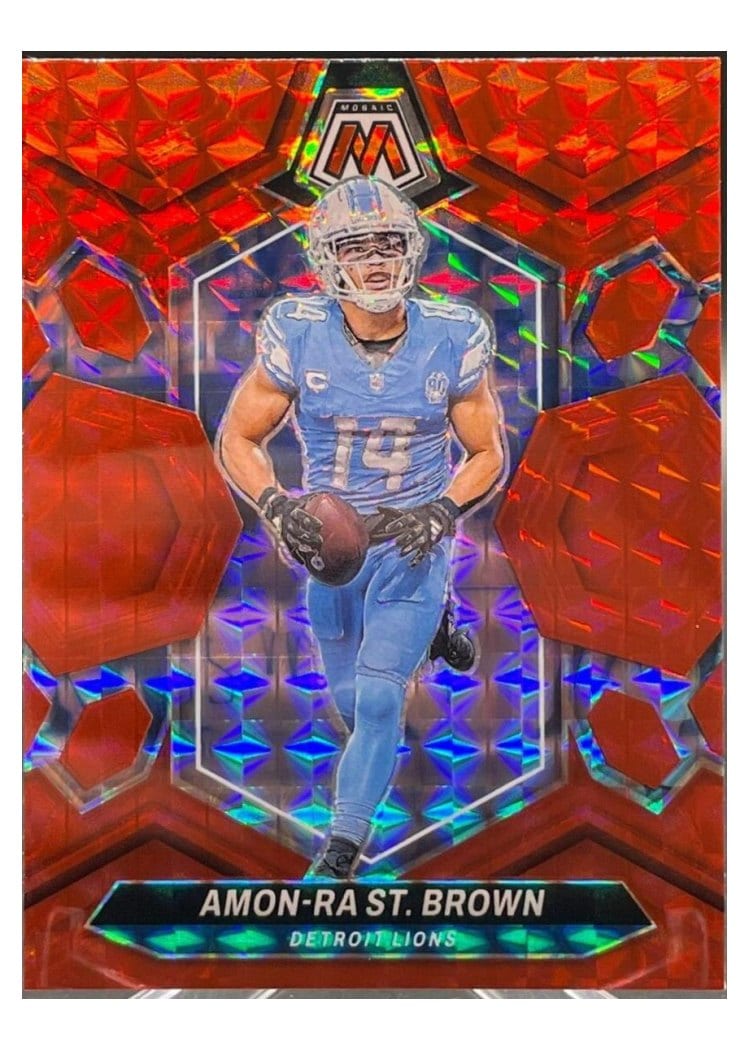 2024 Panini Mosaic Base Set Amon-Ra St. Brown #74 card