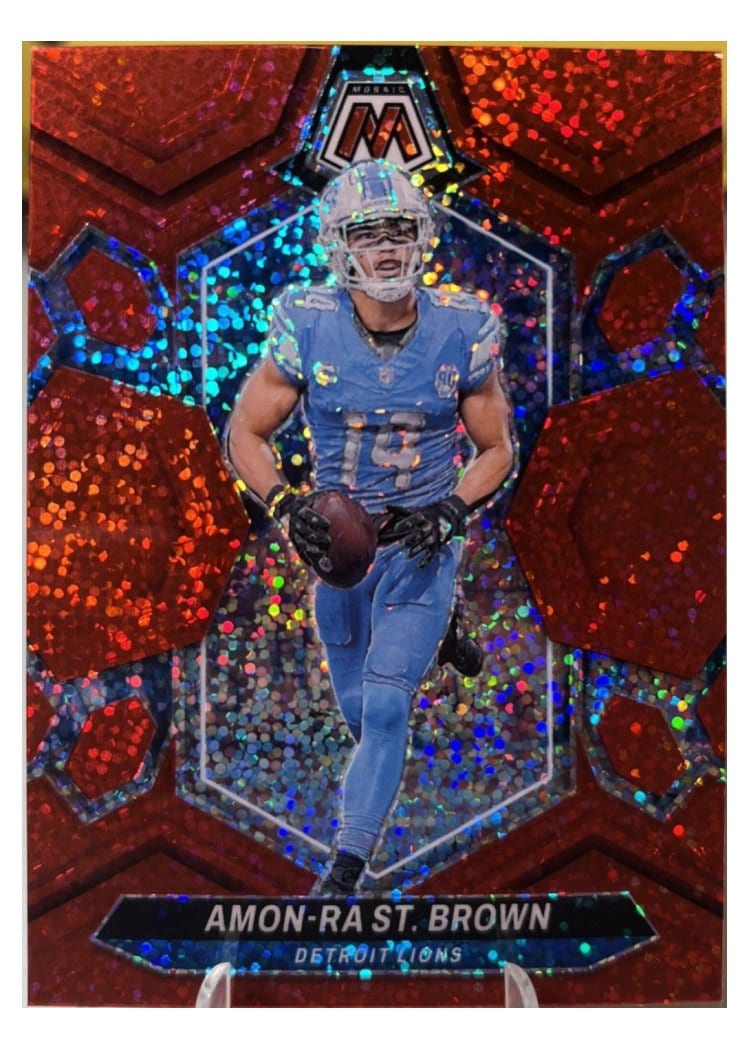 2024 Panini Mosaic Base Set Amon-Ra St. Brown #74 card