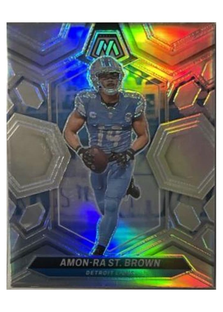 2024 Panini Mosaic Base Set Amon-Ra St. Brown #74 card