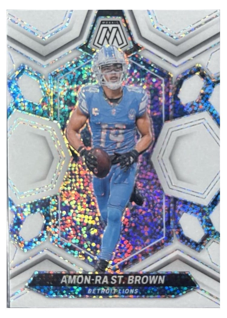 2024 Panini Mosaic Base Set Amon-Ra St. Brown #74 card