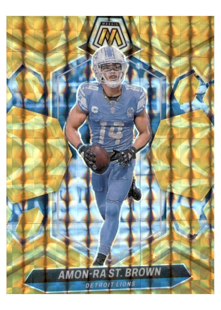 2024 Panini Mosaic Base Set Amon-Ra St. Brown #74 card