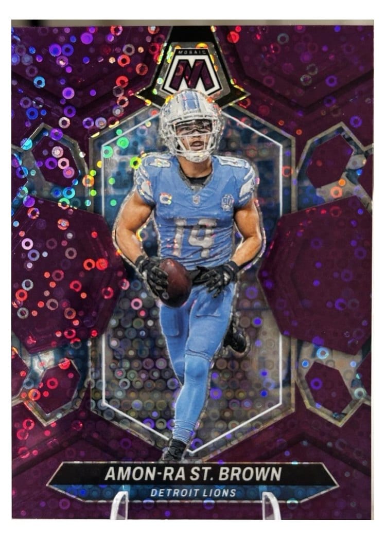 2024 Panini Mosaic Base Set Amon-Ra St. Brown #74 card