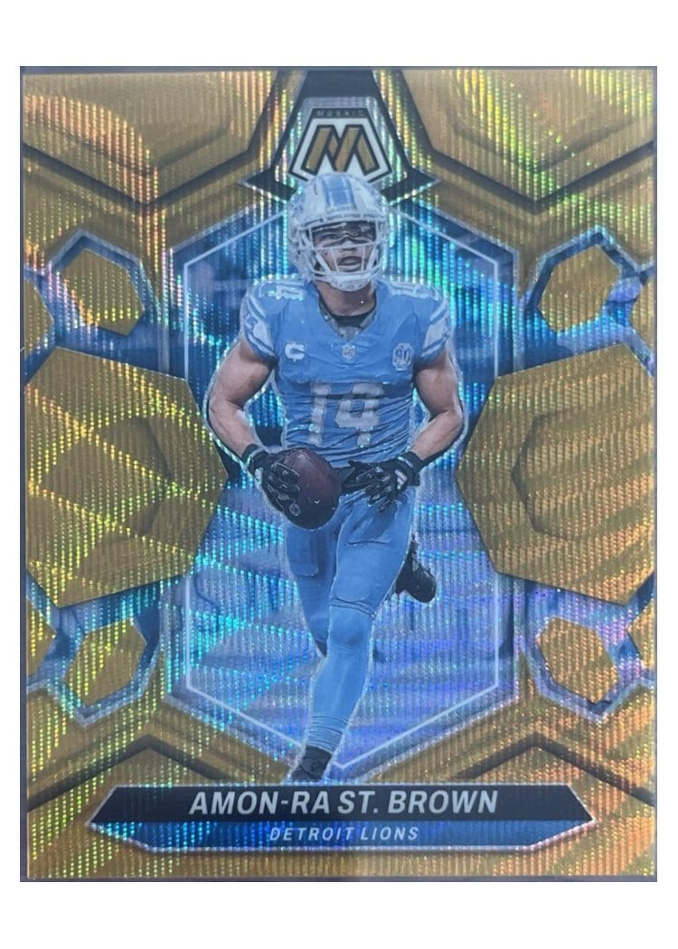 2024 Panini Mosaic Base Set Amon-Ra St. Brown #74 card