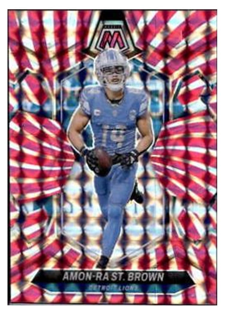 2024 Panini Mosaic Base Set Amon-Ra St. Brown #74 card