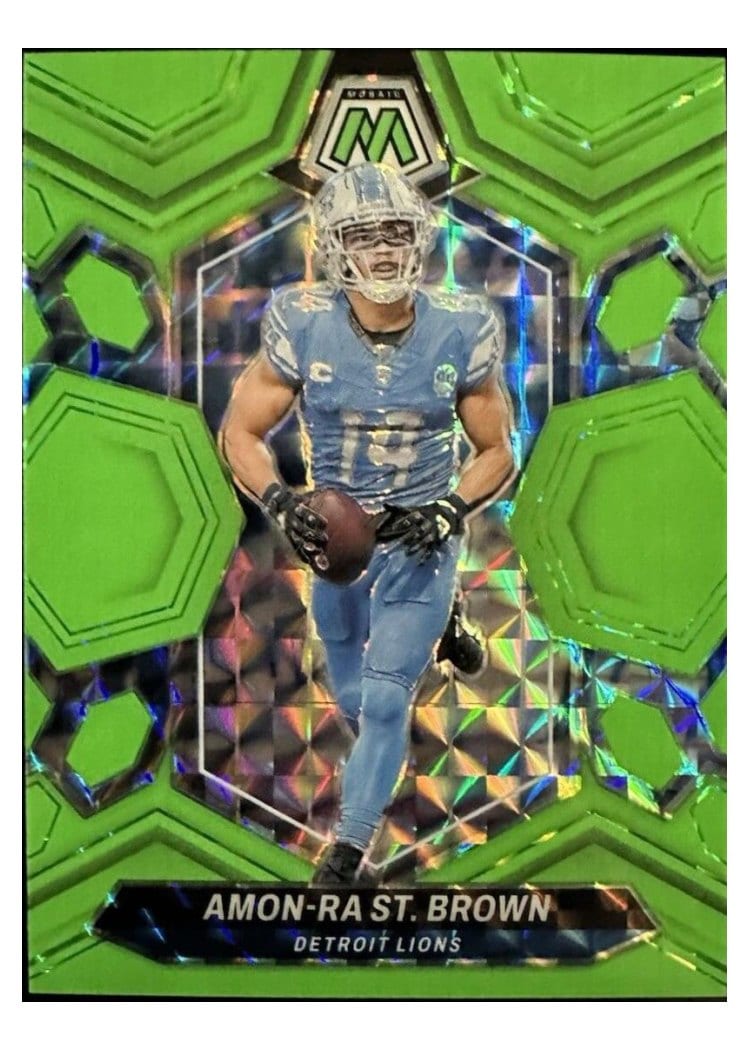 2024 Panini Mosaic Base Set Amon-Ra St. Brown #74 card