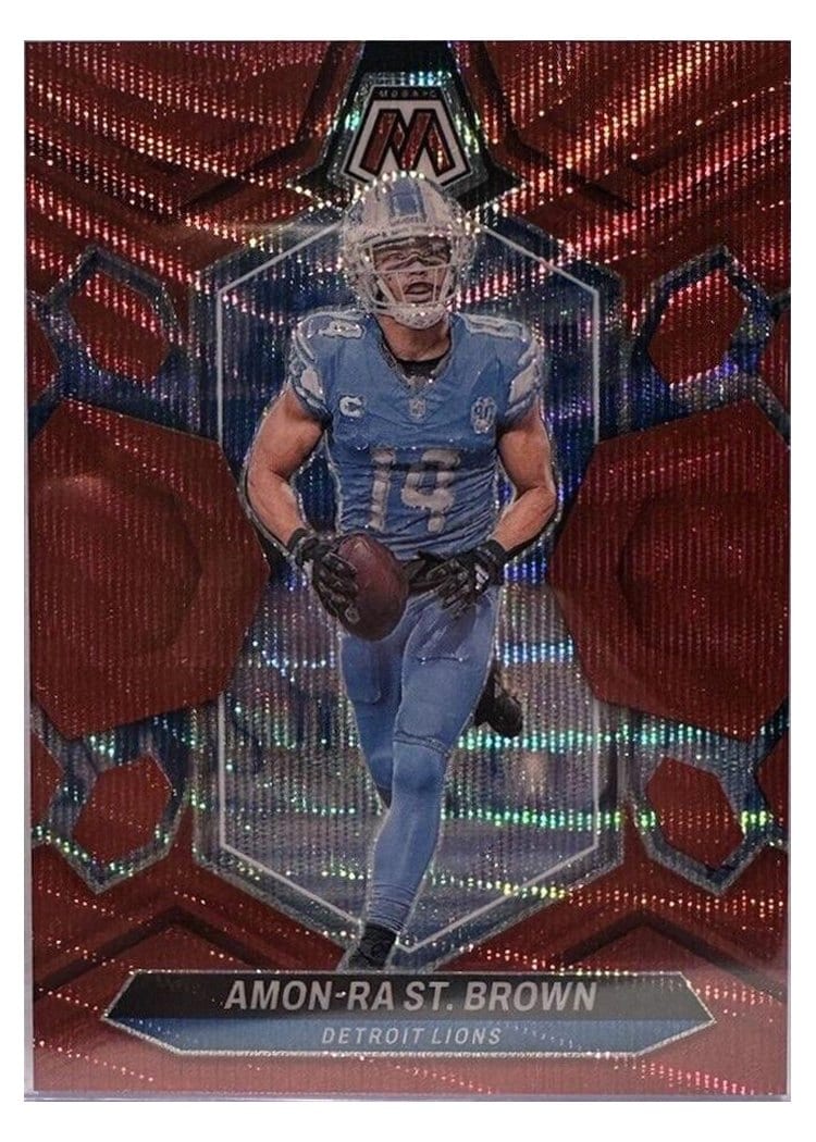 2024 Panini Mosaic Base Set Amon-Ra St. Brown #74 card