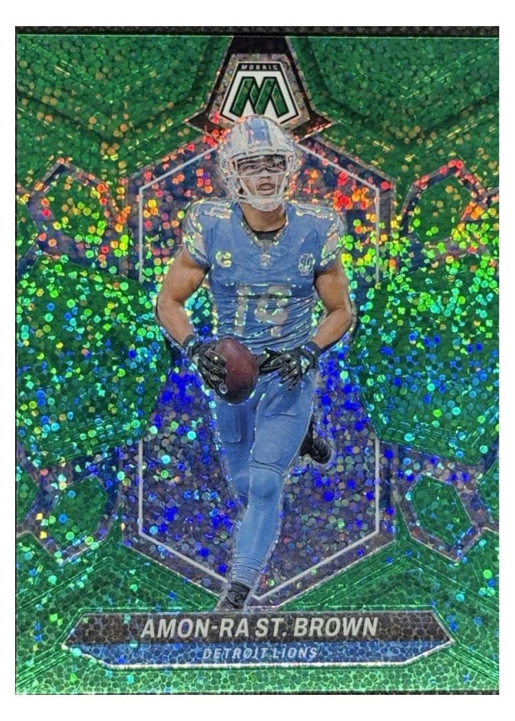 2024 Panini Mosaic Base Set Amon-Ra St. Brown #74 card