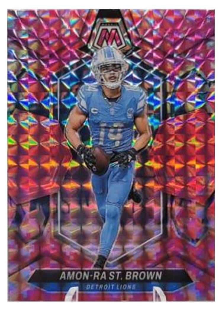 2024 Panini Mosaic Base Set Amon-Ra St. Brown #74 card