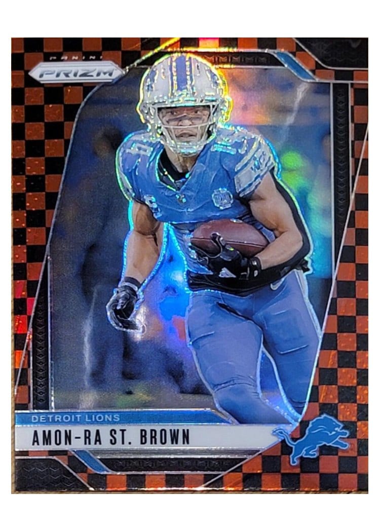 2024 Panini Prizm Base Set Amon-Ra St. Brown #95 card