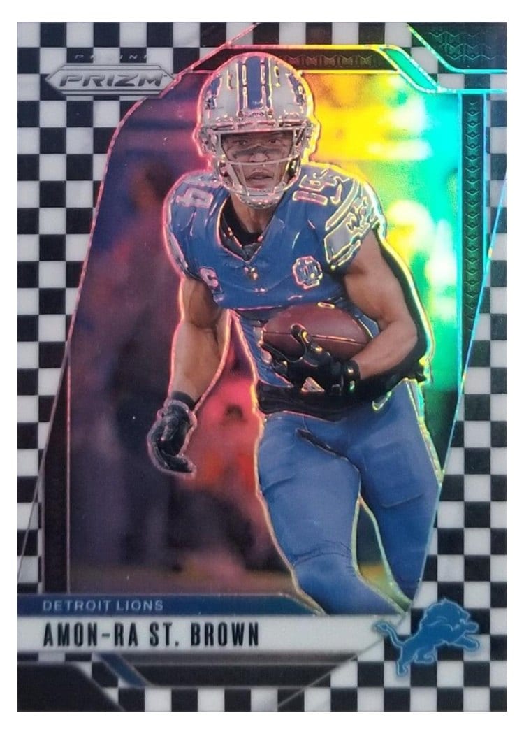 2024 Panini Prizm Base Set Amon-Ra St. Brown #95 card