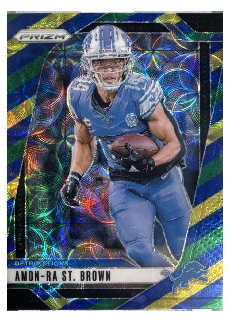 2024 Panini Prizm Base Set Amon-Ra St. Brown #95 card