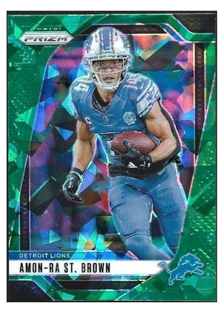 2024 Panini Prizm Base Set Amon-Ra St. Brown #95 card