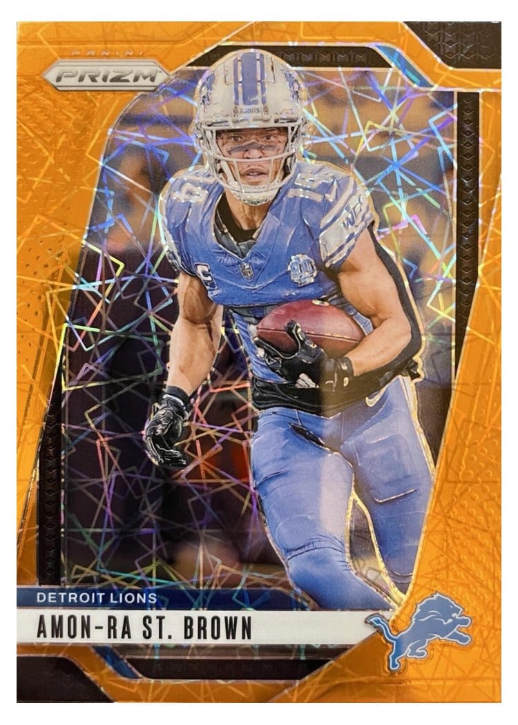 2024 Panini Prizm Base Set Amon-Ra St. Brown #95 card