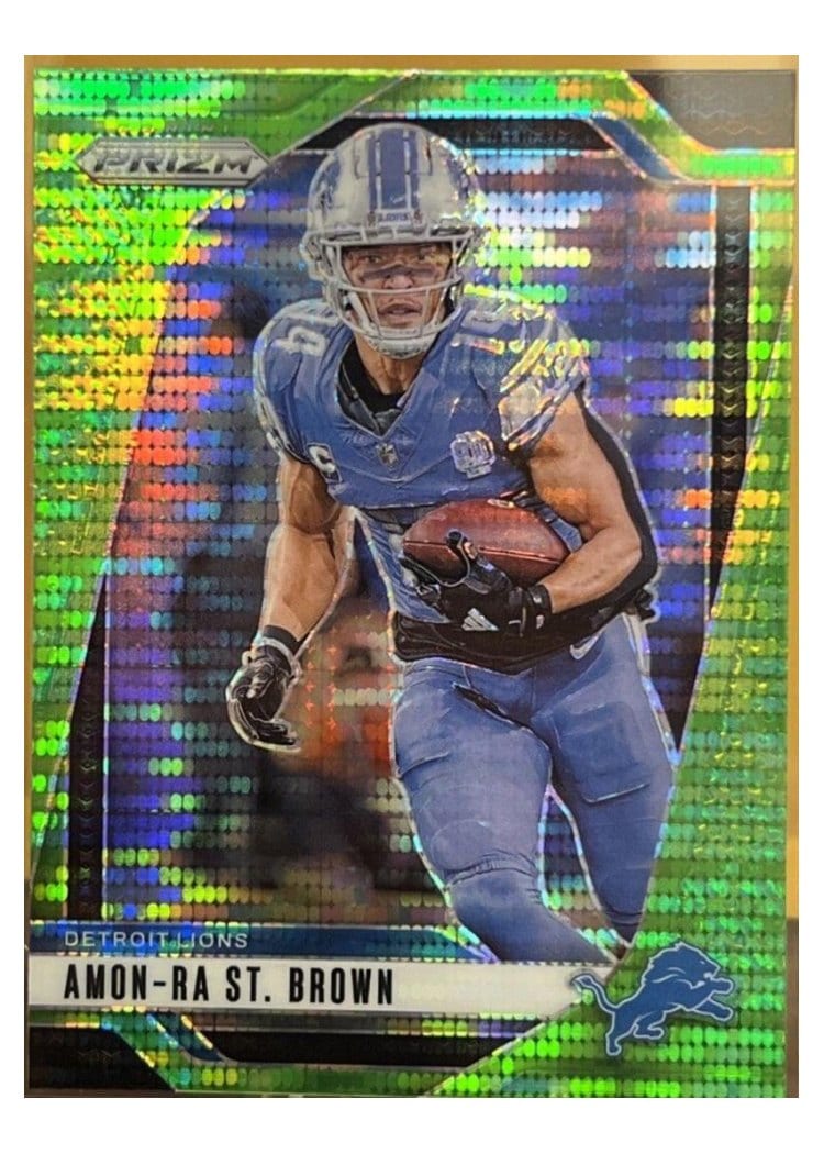 2024 Panini Prizm Base Set Amon-Ra St. Brown #95 card
