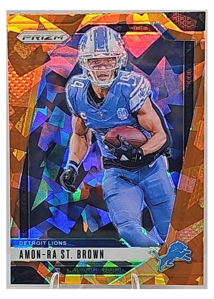 2024 Panini Prizm Base Set Amon-Ra St. Brown #95 card