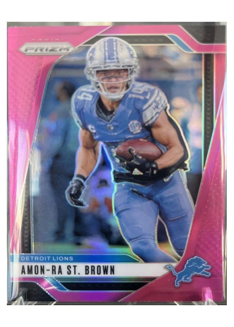 2024 Panini Prizm Base Set Amon-Ra St. Brown #95 card