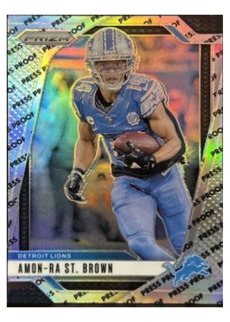 2024 Panini Prizm Base Set Amon-Ra St. Brown #95 card