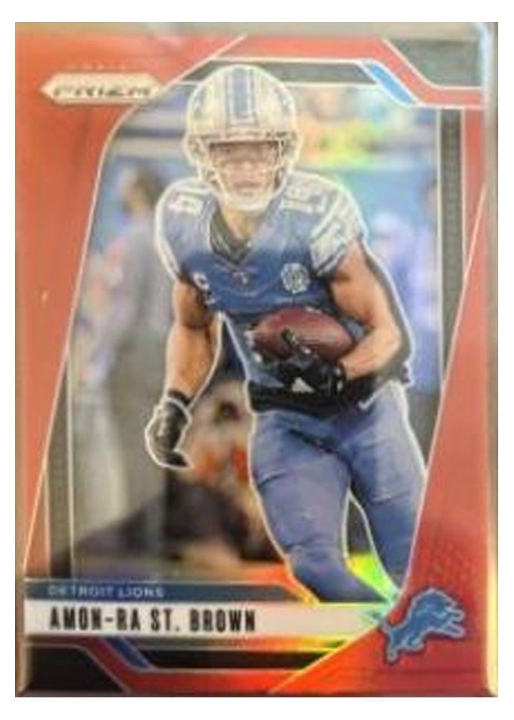 2024 Panini Prizm Base Set Amon-Ra St. Brown #95 card