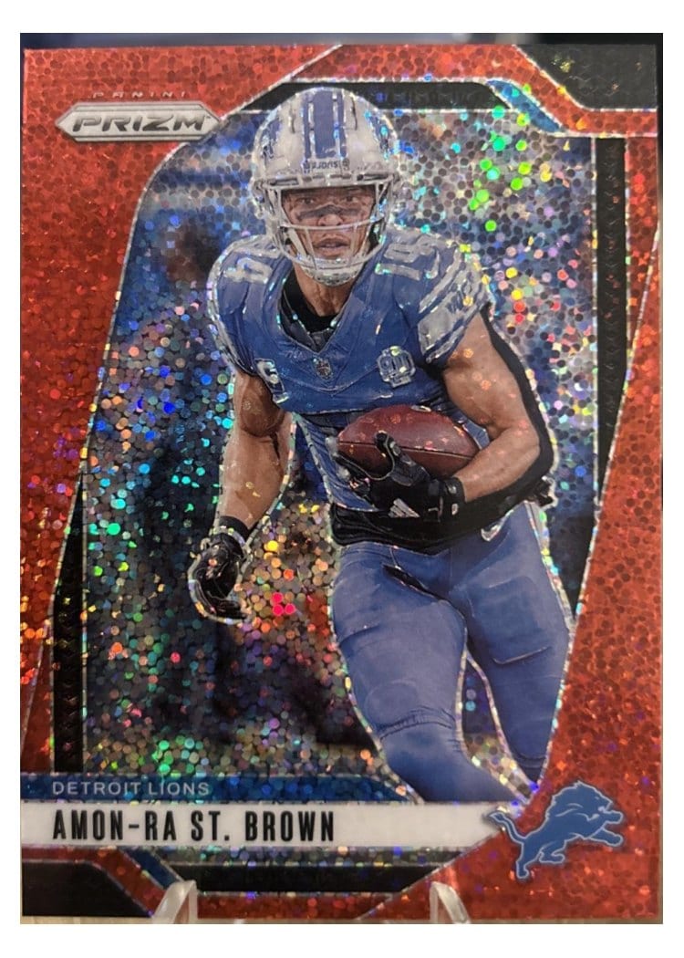 2024 Panini Prizm Base Set Amon-Ra St. Brown #95 card