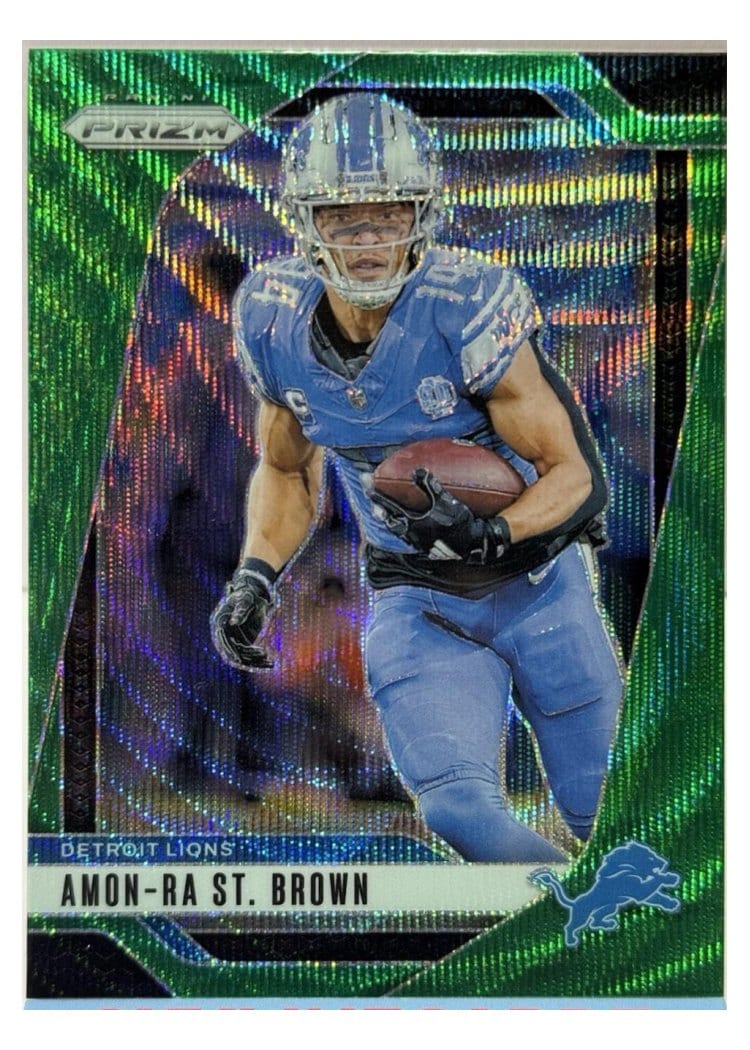 2024 Panini Prizm Base Set Amon-Ra St. Brown #95 card