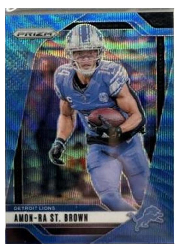 2024 Panini Prizm Base Set Amon-Ra St. Brown #95 card
