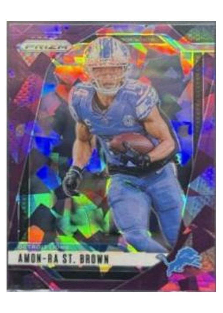 2024 Panini Prizm Base Set Amon-Ra St. Brown #95 card