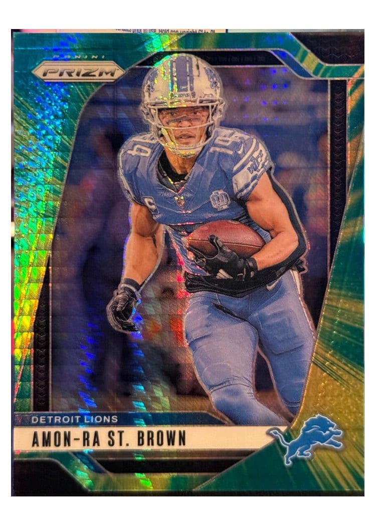2024 Panini Prizm Base Set Amon-Ra St. Brown #95 card