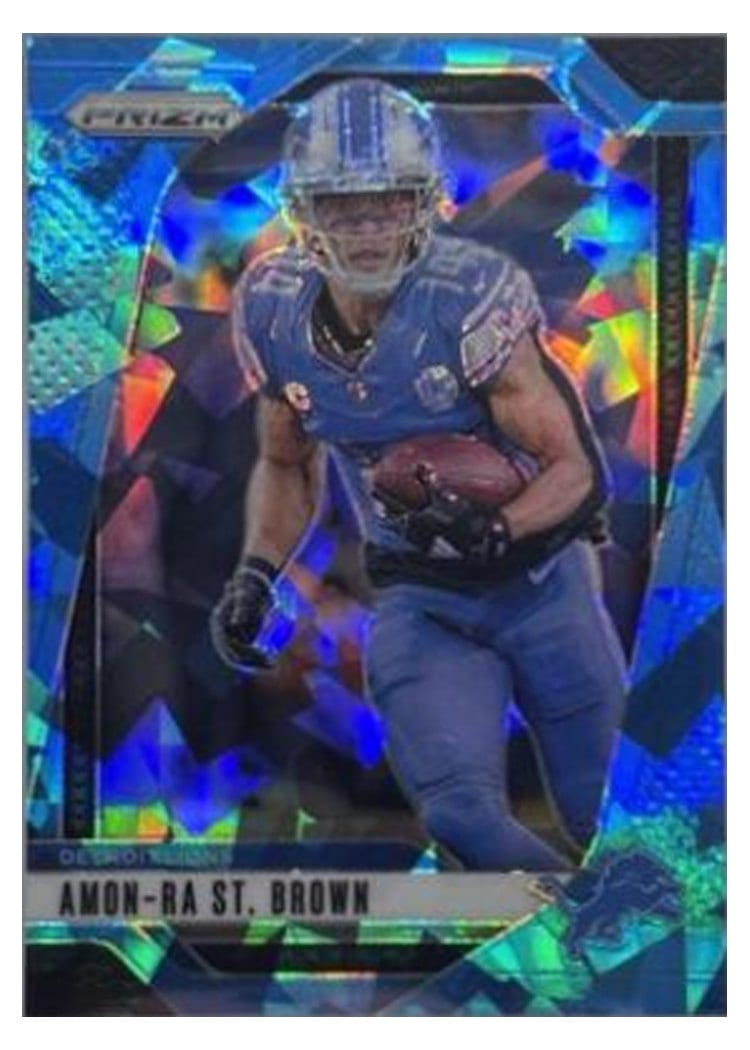 2024 Panini Prizm Base Set Amon-Ra St. Brown #95 card