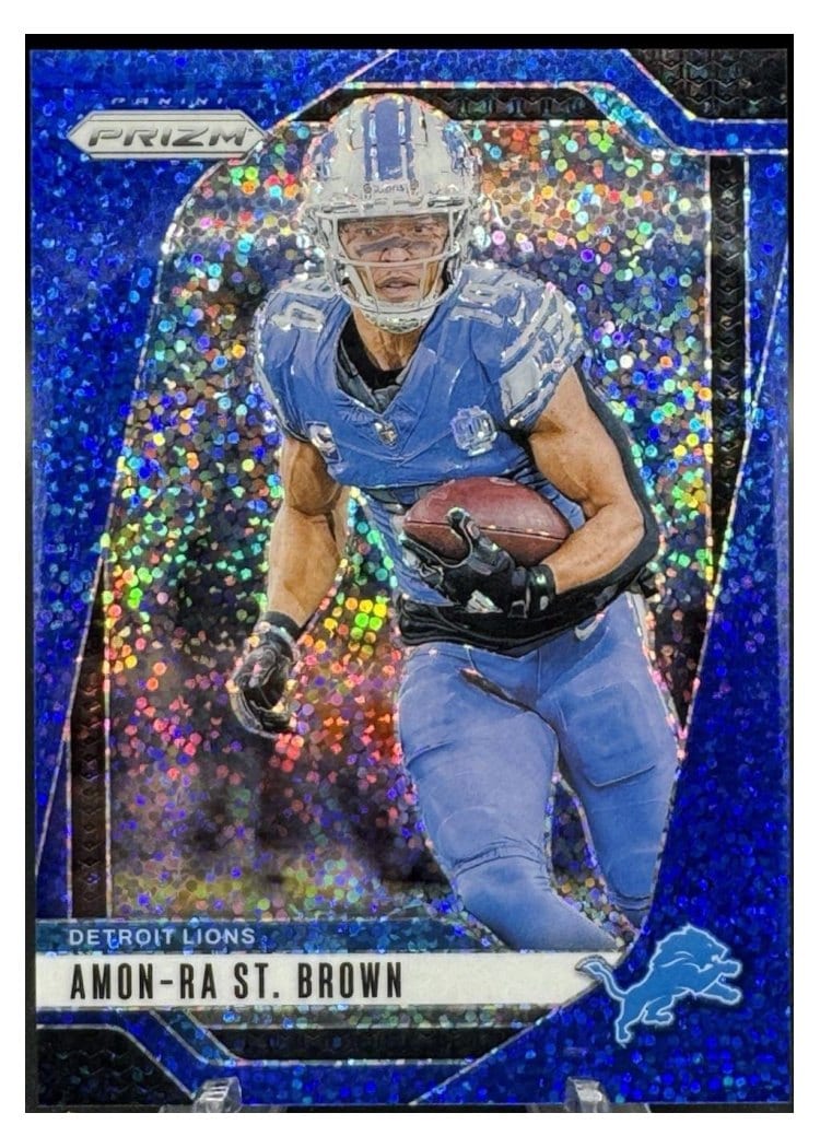 2024 Panini Prizm Base Set Amon-Ra St. Brown #95 card