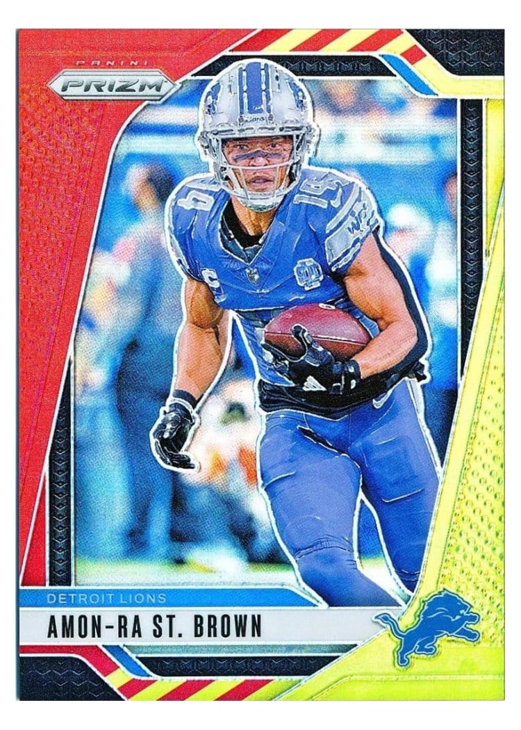 2024 Panini Prizm Base Set Amon-Ra St. Brown #95 card