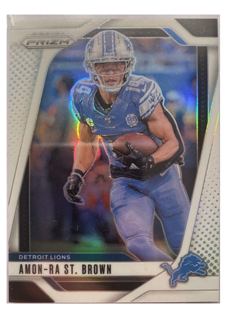 2024 Panini Prizm Base Set Amon-Ra St. Brown #95 card
