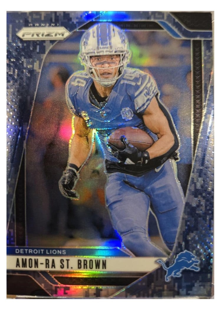 2024 Panini Prizm Base Set Amon-Ra St. Brown #95 card