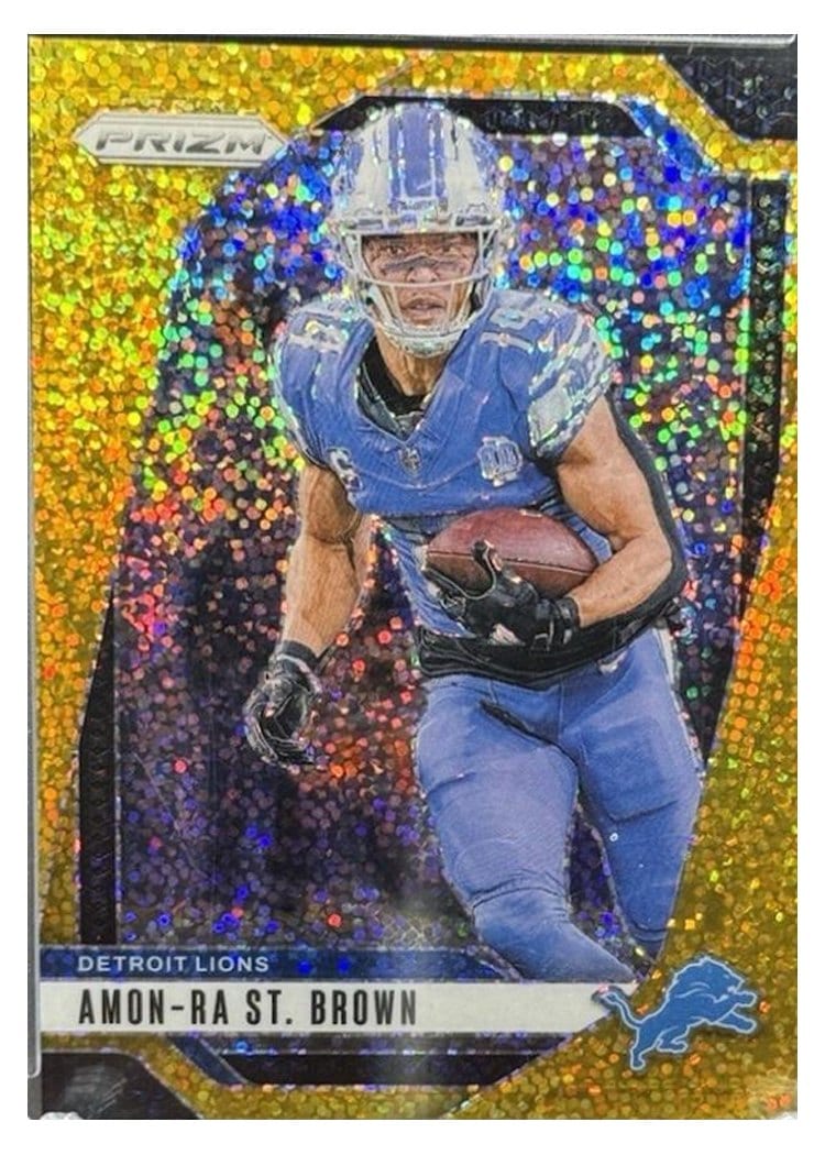 2024 Panini Prizm Base Set Amon-Ra St. Brown #95 card