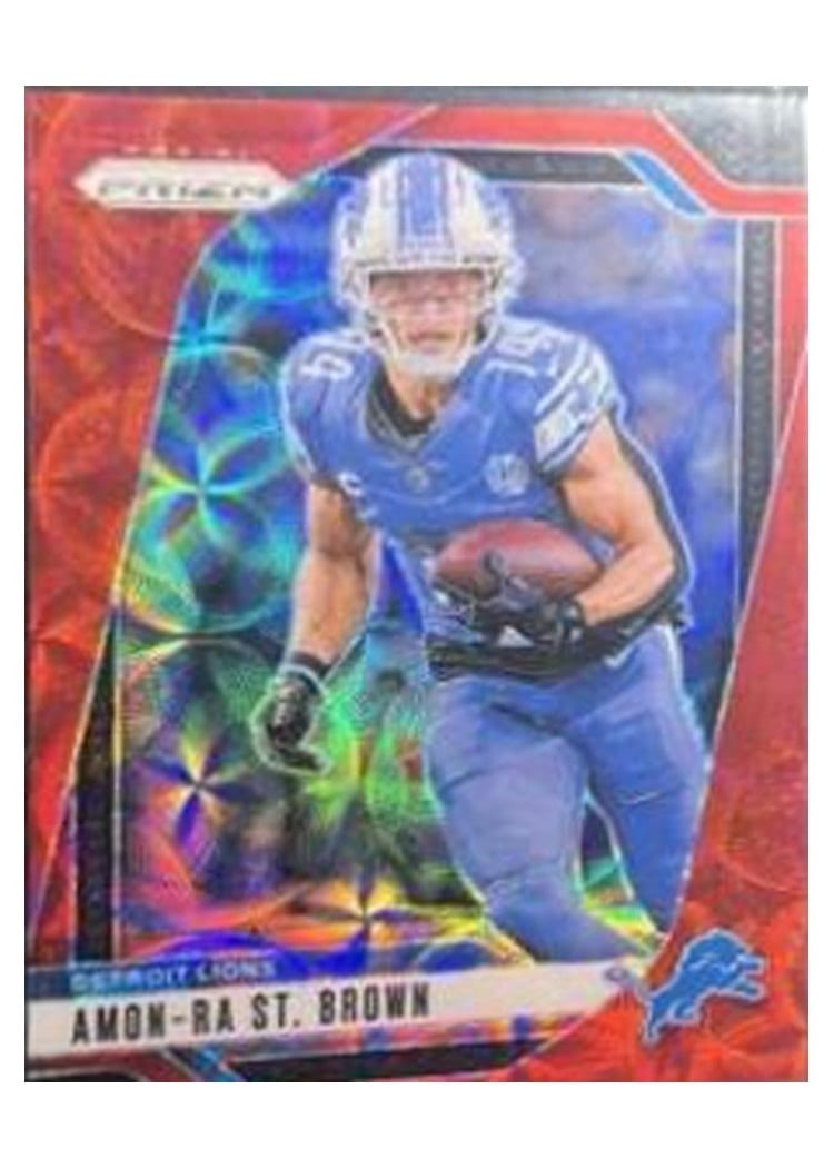 2024 Panini Prizm Base Set Amon-Ra St. Brown #95 card
