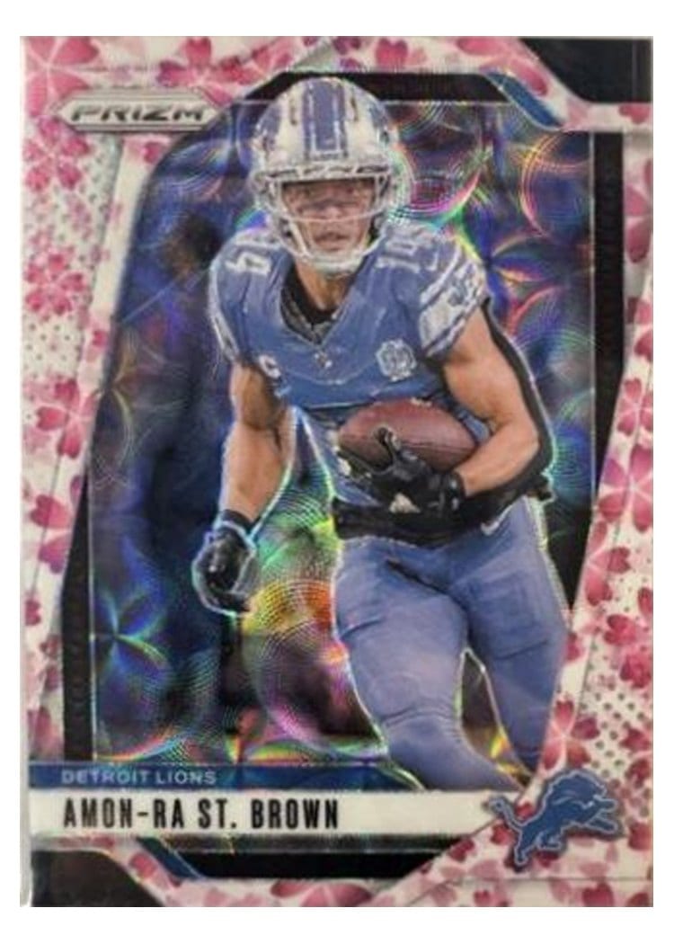 2024 Panini Prizm Base Set Amon-Ra St. Brown #95 card