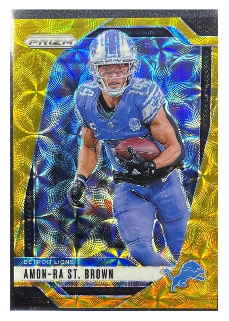 2024 Panini Prizm Base Set Amon-Ra St. Brown #95 card