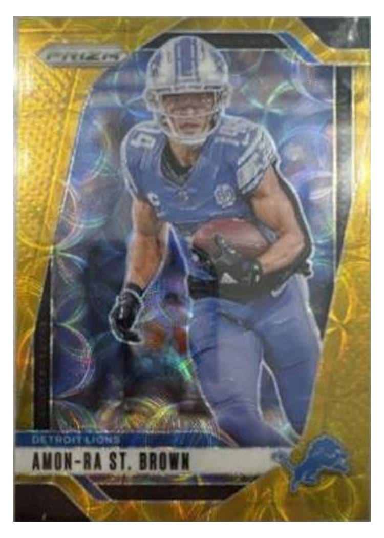 2024 Panini Prizm Base Set Amon-Ra St. Brown #95 card